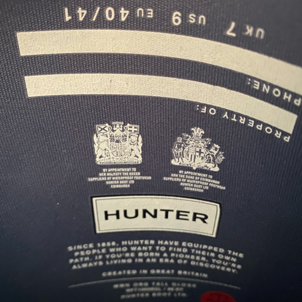 Hunter Women's Gray Rain Boots - Picture 8 of 8